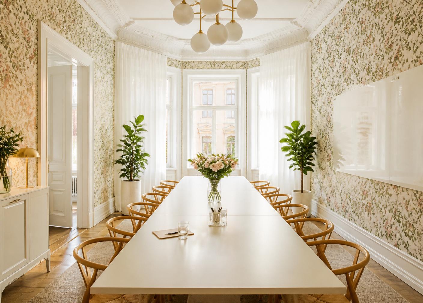 Valoisa työskentelytila